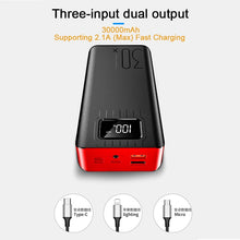 Load image into Gallery viewer, Power Bank 30000mAh Powerbank External Battery Portable Fast Charger  for All Smartphone with Charger Bank Double USB Waterproof