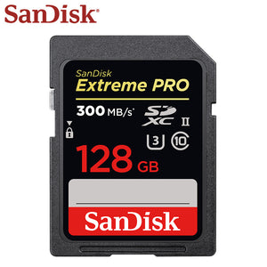 SanDisk Extreme Pro SD Card 32GB 64GB 128GB High Speed UHS-II Camera U3 Memory Card up to 300MB/s Flash Card for 4K Video