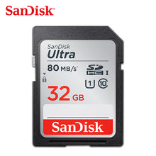 Load image into Gallery viewer, SanDisk Ultra Memory Card SDHC/SDXC SD Card Class10 16GB 32GB 64GB 128GB Cards C10 UHS-I 80MB/s for cartao de memoria Camera