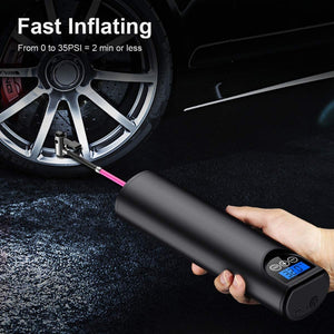 Tyre Inflator Cordless Portable Compressor Digital Car Tyre Pump 12V 150PSI Rechargeable Air Pump for Car Bicycle Tires Balls