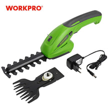 Load image into Gallery viewer, WORKPRO 7.2V Electric Trimmer 2 in 1 Lithium-ion Cordless Garden Tools Hedge Trimmer Rechargeable Hedge Trimmers for Grass