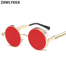 Load image into Gallery viewer, ZXWLYXGX Round Metal Sunglasses Steampunk Men Women Fashion Glasses Brand Designer Retro Vintage Sunglasses UV400