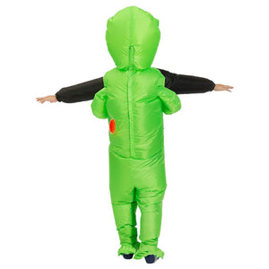 Party Funny Carrying Human Cosplay Props Alien Cartoon Foldable Waterproof Blow Up Halloween Adult Kids Inflatable Costume