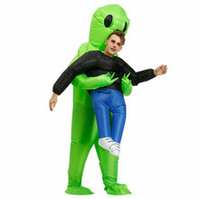 Load image into Gallery viewer, Party Funny Carrying Human Cosplay Props Alien Cartoon Foldable Waterproof Blow Up Halloween Adult Kids Inflatable Costume
