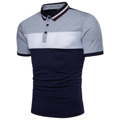 Covrlge 2020New Men Short Sleeve Polo Shirt Fashion Summer Striped Male T Shirts Jersey - Hot This Year