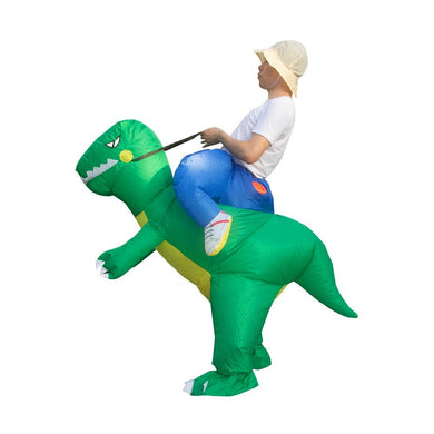 Unisex Halloween Funny Sexy Dinosaur Knight Cosplay Carnival Masquerade Festival Dance Party USB Air Pump Theme Inflatable Doll Gift Costume